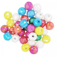 모양구슬 A07 큰우주볼/비즈/구슬/팔찌/공예/구멍/모양/컬러/재료/만들기/DIY/구술/AHDID/RNTMF, 1개