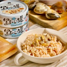 肉多多 汪喵星球 點心罐 整箱賣 汪喵無膠點心罐 副食罐 80克 貓罐頭 狗罐頭, 1箱, 24罐, 80L, 雞絲澎碰小蚌貝