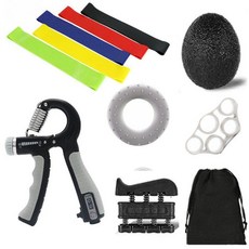 강도조절 악력기 전완근운동기구 손완력기 압력기 약력기, 1개, 그레이 11개 세트