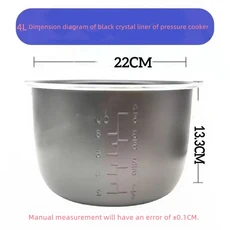 범용 내부 냄비 액세서리 스텝 업 압력 밥솥 붙지 않는 내부 냄비 코어 4L 5L 6L, 01 하얀색