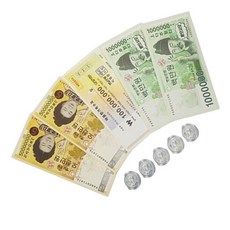 이벤트용 지폐형돈봉투 세트 지폐모형 돈다발소품