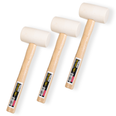 툴리고 탄성 좋은 고무 망치 소형 타일 목공 작업용, 3개