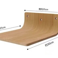 【貓墻組件】多貓家庭實木貓爬架貓窩墻壁式不佔地跳臺柱爬梯貓爬架 貓跳臺 跳臺 貓抓闆 貓窩, 1個, 貓跳臺實木款-白橡木