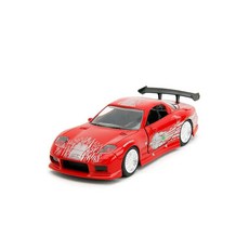 Jada 분노의 질주 마즈다 RX-7 1:32 다이캐스트 자동차 어린이 및 성인, Jada 분노의 질주 마즈다 RX-7 1 : 32 다이