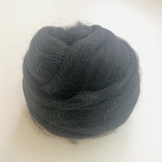 식모용 머서라이즈 양모 17색 50g 양모펠트, 1개, 15.블랙