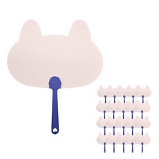 [메잌미] DIY 종이부채꾸미기 20개, 고양이