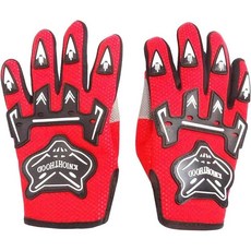 풀핑거 오토바이 먼지 자전거 라이딩 사이클링 스포츠 장갑 레드, 03 M, 1. M  Red