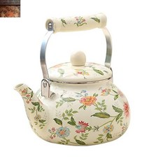 법랑주전자 캠핑 녹차 이쁜 티포트 난로 인덕션 에스닉 플라워 1 5L *, TK121-2L * TK121-2L