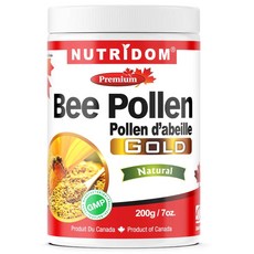 캐나다 뉴트리돔 프리미엄 골드 비폴렌 꿀벌화분 골드 비폴렌 Bee Pollen GOLD 200g, 1개
