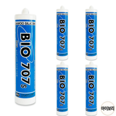 바이오 실리콘 욕실 주방 곰팡이억제 실리콘 아이보리색, 5개