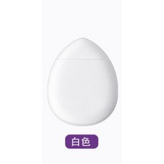 手指粉撲 乾濕兩用 氣墊遮瑕粉撲 美妝蛋 無死角迷你粉撲, 1個, 白色, 白色