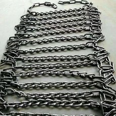 지게차 스노우 체인 눈길 겨울철 쇠사슬 중장비 안전, 1개