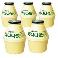 빙그레 바나나맛 우유, 바나나우유, 5개, 240ml