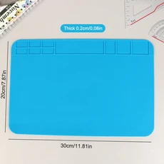 컴퓨터 저항 ESD 수리 1PC 패드 고온 매트 작업 실리콘 단열 납땜 전화