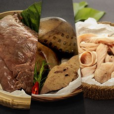 미트타임 국내산 삶은 순대 내장 돼지내장 모듬(간 소창 허파), 180g, 1개