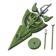 HG 건담빌드다이버 리라이즈 양산형 지온 스워드 서포트 웨폰 프라홈런너오프너, 1개