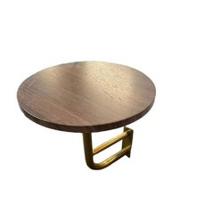 벽부착 테이블 부착형 원형 탁자 카페 모던, 우드 35x40 골드