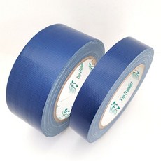 컬러 면테이프 (유광) 천테이프 보양테이프 우벤테이프 (청색), 24mm x25M, 네이비(청색)