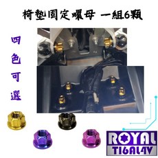 【瘋螺絲】TMAX 560 椅墊固定螺絲組：原廠規格，64正鈦/鈦合金材質，附發票，四色可選, 帝王黑, 1個, 帝王黑