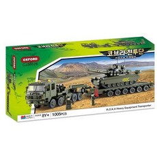 옥스포드 키즈블럭 CJ36526 코브라전투단 전차 수송트레일러 블록 장난감, 1개, 혼합색상