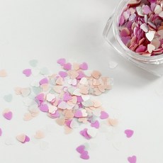 러블리 핑크 하트 스팽글 네일글리터 G-37 [행사 상품], 1