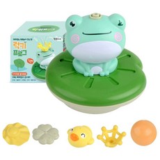 행운이네 럭키프로그 목욕놀이완구 세트, 혼합색상, 1개