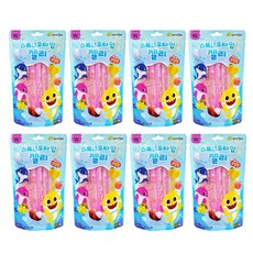 핑크퐁 아기상어 스트로우타입 젤리, 200g, 8개, 과일맛