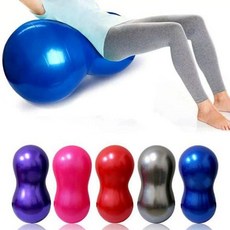 땅콩 짐볼 다이어트 필라테스 운동 피넛 짐볼 헬스 펌프 휴대용 어린이 폼롤러, 땅콩짐볼세트 그레이