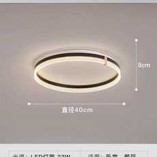 구리 럭셔리 거실등 심플 인테리어 침실 안방 방등 천장, J. 스타일 G 단순한 블랙 직경 40cm 2