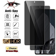 3PCS 3D 스파이 유리 픽셀 6 7 8 9 7a 4 XL 4G 프라이버시 스크린 보호필름 6a 5a 5G, Pixel 4a 5G