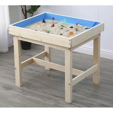 모래놀이 상자 휴대용 교구 이동식 심리치료 상담치료 모래세트, 그룹테이블+브래킷강화120x80x68, 1개