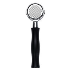 Normcore La Pavoni 레버 밀레니엄 기계와 호환되는 51mm 바텀리스 포타필터 2000년 8월 이후 제조 블랙 양극산화 알루미늄 손잡이가 있는 네이키드 포타필터