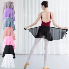 커버업스커트 스커트 클래식 폴발레하의 모던 커버업 여성 랩 폴발레 소프트