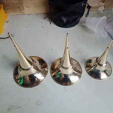 巨匠工廠嗩吶卡碗咔碗加厚打棗精巧一體卡戲手工純銅碗, 1個, 中卡碗高21.8碗口13.5厘米