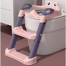 아이펴네 사다리변기 어린이 유아변기 아이변기 변기시트 접이식변기 스텝변기 국민변기 배변훈련 계단변기 변기계단 변기시트, 핑크