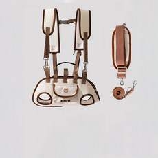 HANTAO 반려동물 프론트백 슬링백 포대기 이동가방 멀티 백팩, 1개, 흰색 1개, 흰색