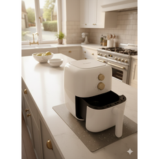 독일모티프매트 에어프라이어 열차단매트 오븐깔개 받침대, 올리브-도트, 1개