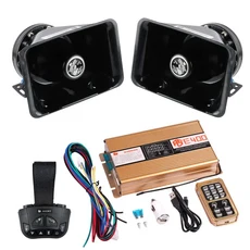 차량 경고 사이렌 스피커 트럭 화재 무선 리모컨 15 톤 사운드 12V 400W, 01 빠른