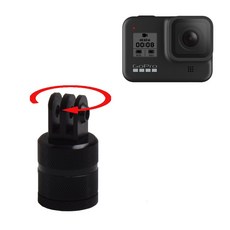 고프로 호환 액션캠 360도 회전 각도 방향 전환 1/4 마운트 셀카봉 연결you2+8MoV