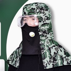 농약 살포 마스크 보안경 세트 방진 고글, 방진 마스크 (가위형)