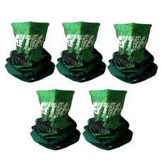 XPD 斑馬多圍巾 5P 登山運動愛好者釣魚, 5個, 斑馬綠