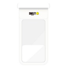 SKINPLAYER 笑臉印花三重密封手機防水包, 白色的, 1個