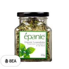 에빠니 유기농 허브차 레몬밤차 유리병, 22g, 8개