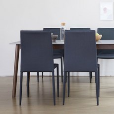 [베스트리빙] 뉴젠 생활 방수 패브릭 식탁의자 식당의자 카페 인테리어의자 1+1개, 2개, 그레이