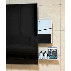 티라미슈 플스5 컨트롤러 거치대 듀얼센스 티엠 무선 컨트로러 벽선반 게임기 조이스틱 거치대 아트월 벽걸이 선반 브라켓, 밀크화이트, 1개, 200