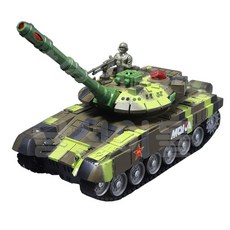 A6 레오파드 배틀게임 탱크RC 무선조종 알씨카 2.4Ghz 탱크2대로 게임을 할수있어요, 그린, 1개