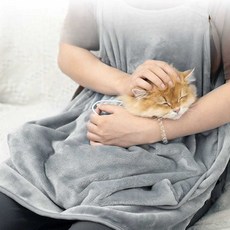 애견미용 앞치마 고양이 발톱깎는 턱받이 발톱깎기 반려동물 미용앞치마 의류, 4. 여름용 앞치마+대용량 물티슈