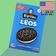 립 반 와플 레오 쿠키 크림 4팩 각 1.69온스 48g Rip Van Wafels Leos Cookies Creme 4 Packs 1.69oz Each, 립 반 와플 레오 쿠키 크림 4팩 각 1.69온스 48
