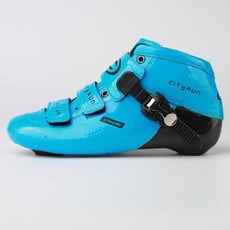 인라인 스케이트 Cityrun2 업 부츠 스피드 탄소 섬유 어퍼 슈즈 전문 레이싱 Patines 유사한 Powerslide F043, 24) Blue  39, 1개