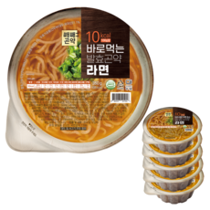 국물까지 다먹어도 52kcal 바로먹는 발효곤약 라면 350g, 6개